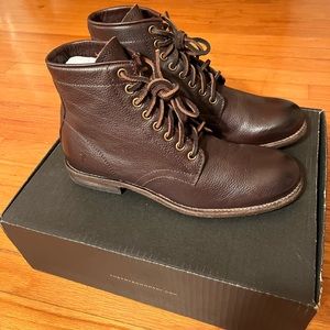 Brand new Frye Tyler lace up 86070 Fullgrain Leather Boots Brown Mens US 7